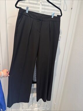 Halogen Black Wide-Leg Dress Pants